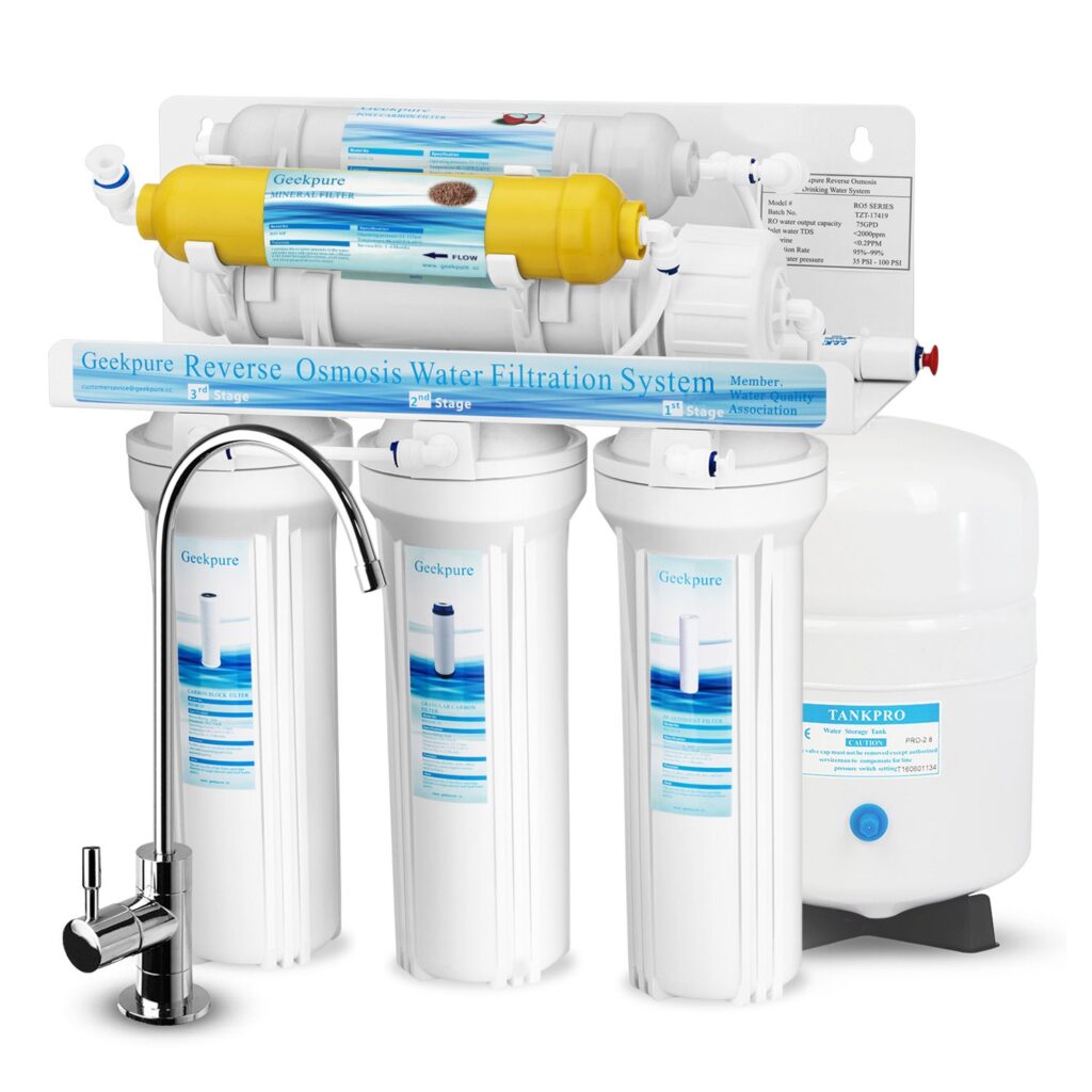 Geekpure 6-Stage Reverse Osmosis Drinking Water Filter System