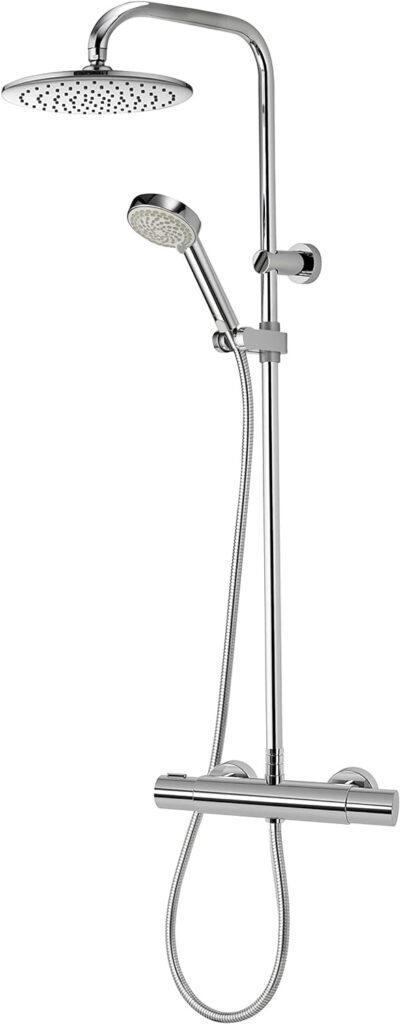 Aqualisa MD110SC Midas 110 mixer shower column with adjustable and fixed heads