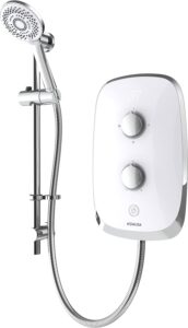 Aqualisa e-Motion Artic White Electric Shower Digital Display 3 Spray Patterns 10.5KW