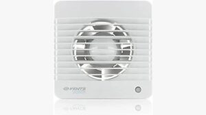 VENTS Silenta 100mm round white bathroom extractor fan with run-on timer