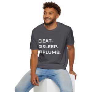 Eat. Sleep. Plumb. Colours T-Shirt with Icons