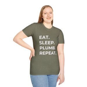 Eat. Sleep. Plumb. Repeat. Colours T-Shirt